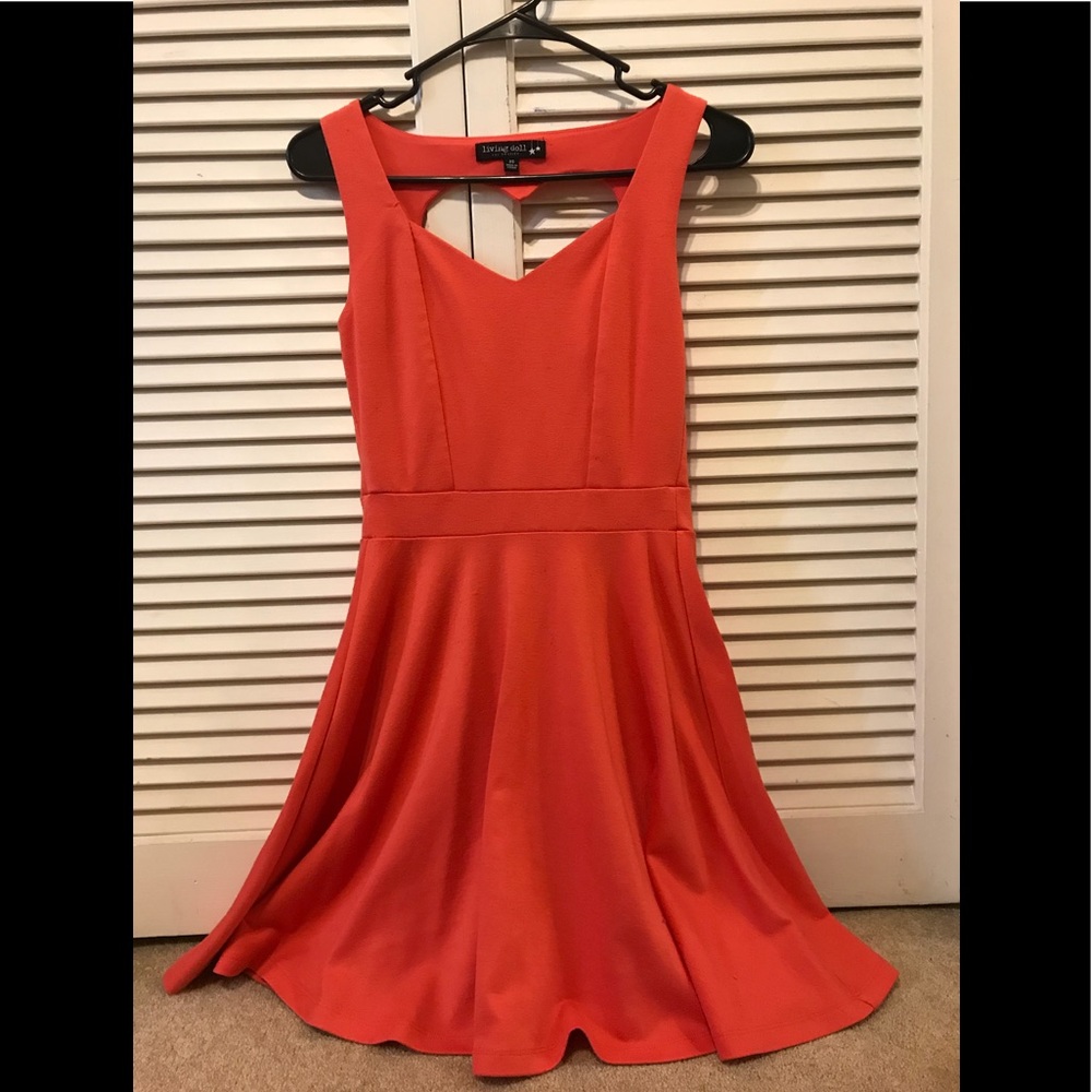 Coral dress